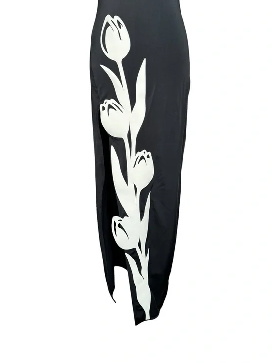 Bahía María Tulip Strapless Midi Dress Black XS - Picture 6 of 12